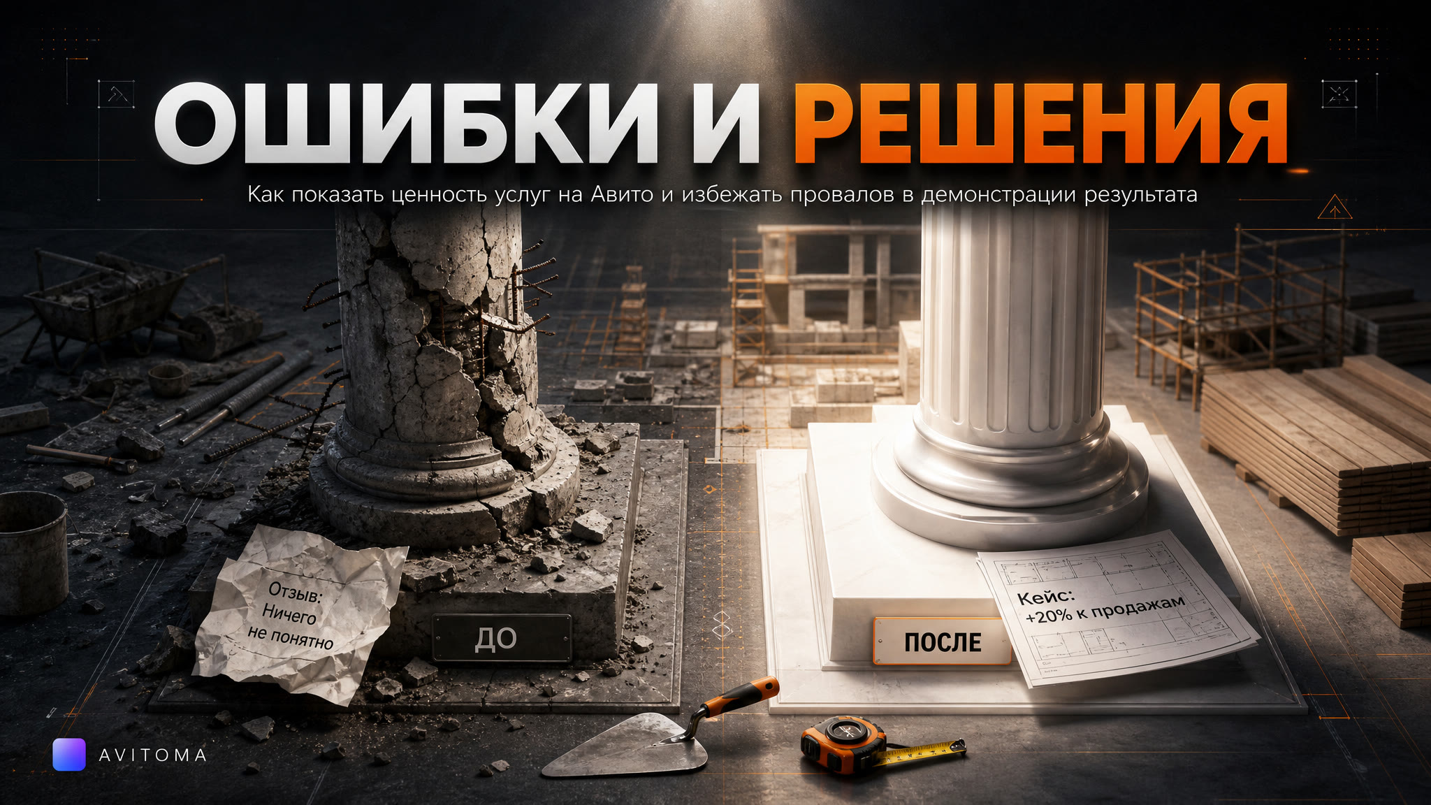 Услуги с демонстрацией результата на Авито: ошибки и решения