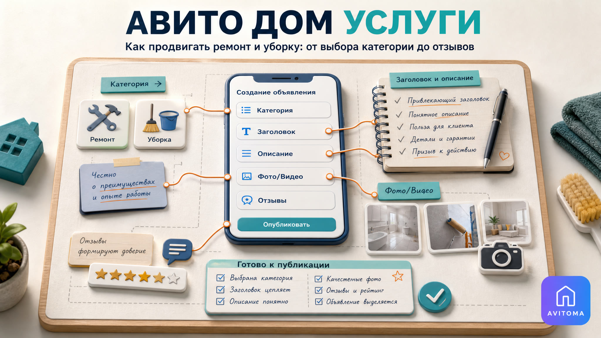 Авито Дом Услуги: как продвигать ремонт и уборку с выгодой в 2026