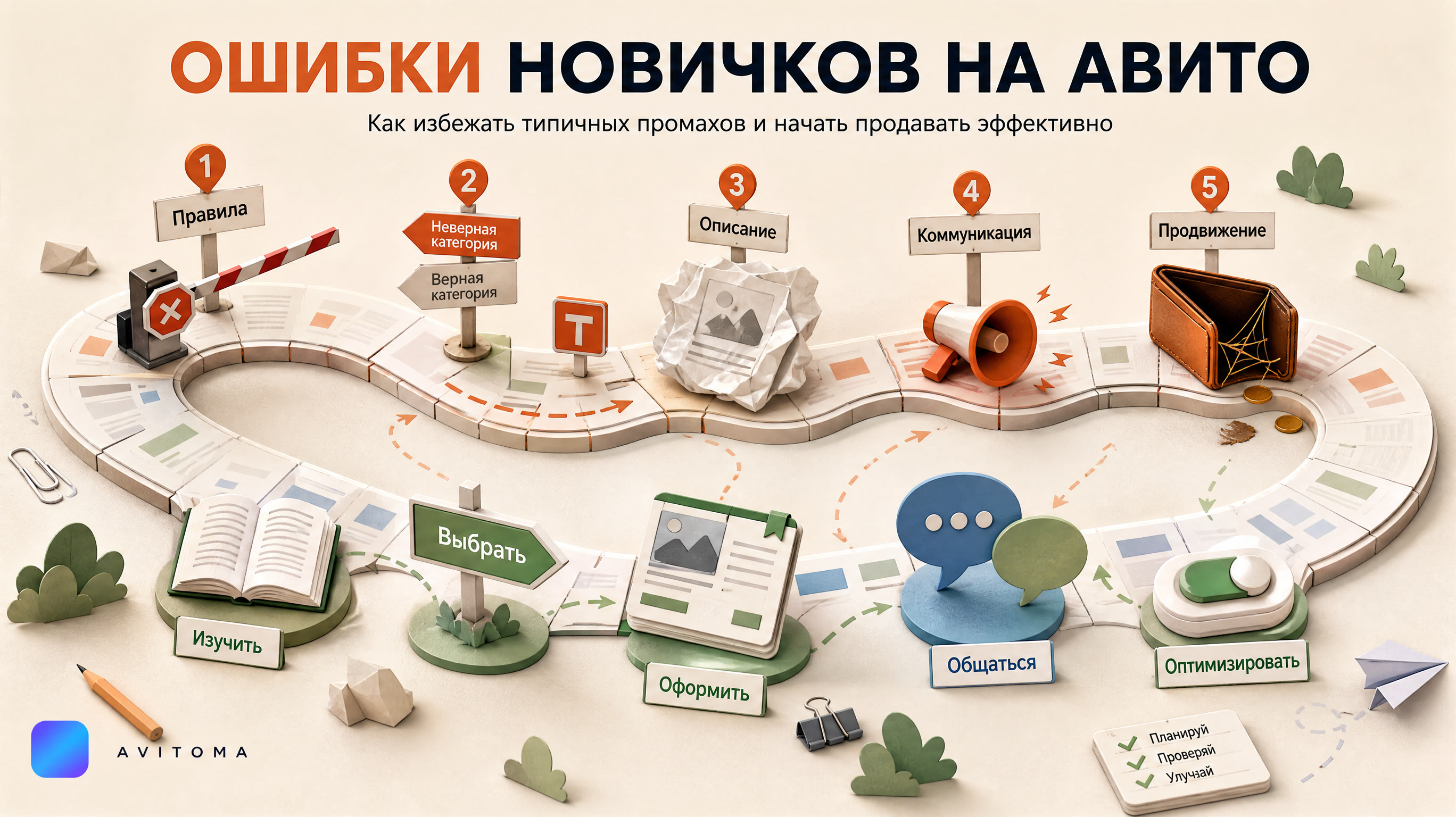 Продажи на Авито: 5 ошибок новичков и как их избежать