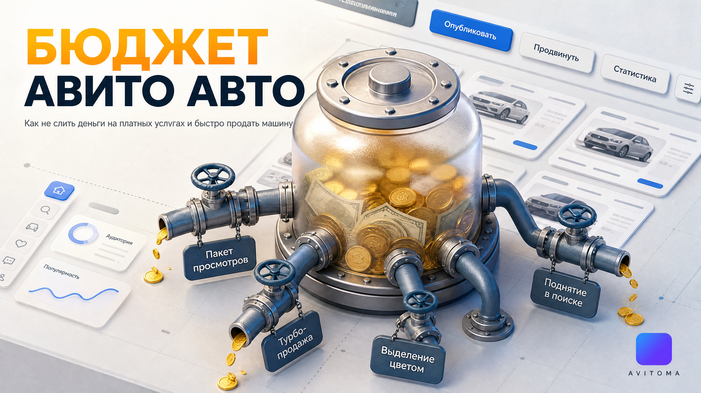 Платное объявление на Авито Авто: как не слить бюджет