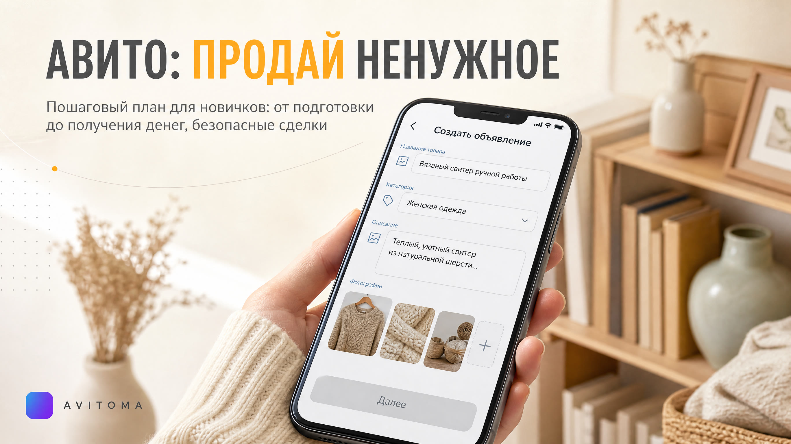 Продаем ненужное на Авито: пошаговый план