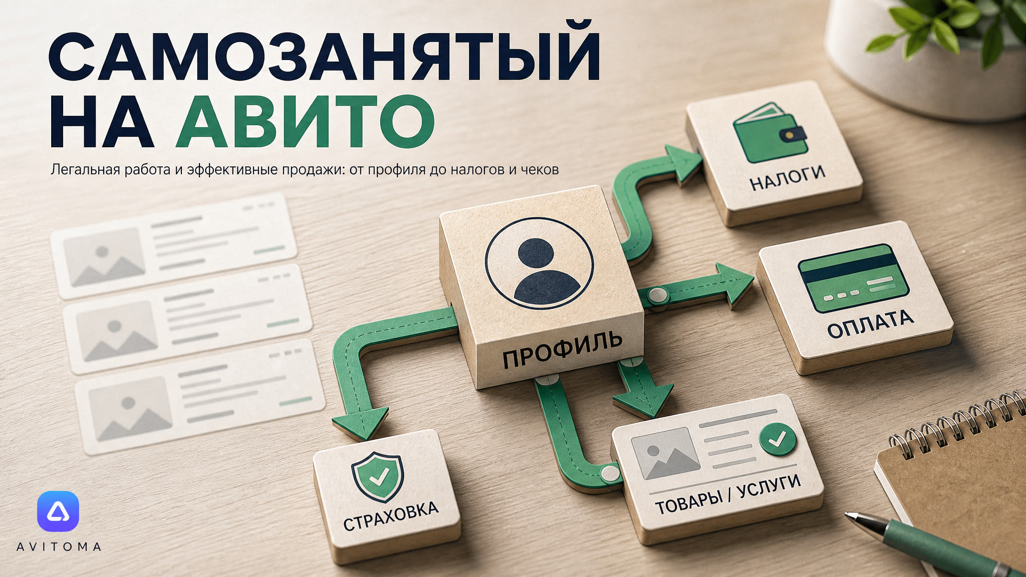 Как самозанятому продавать на Авито в 2026 году: все нюансы