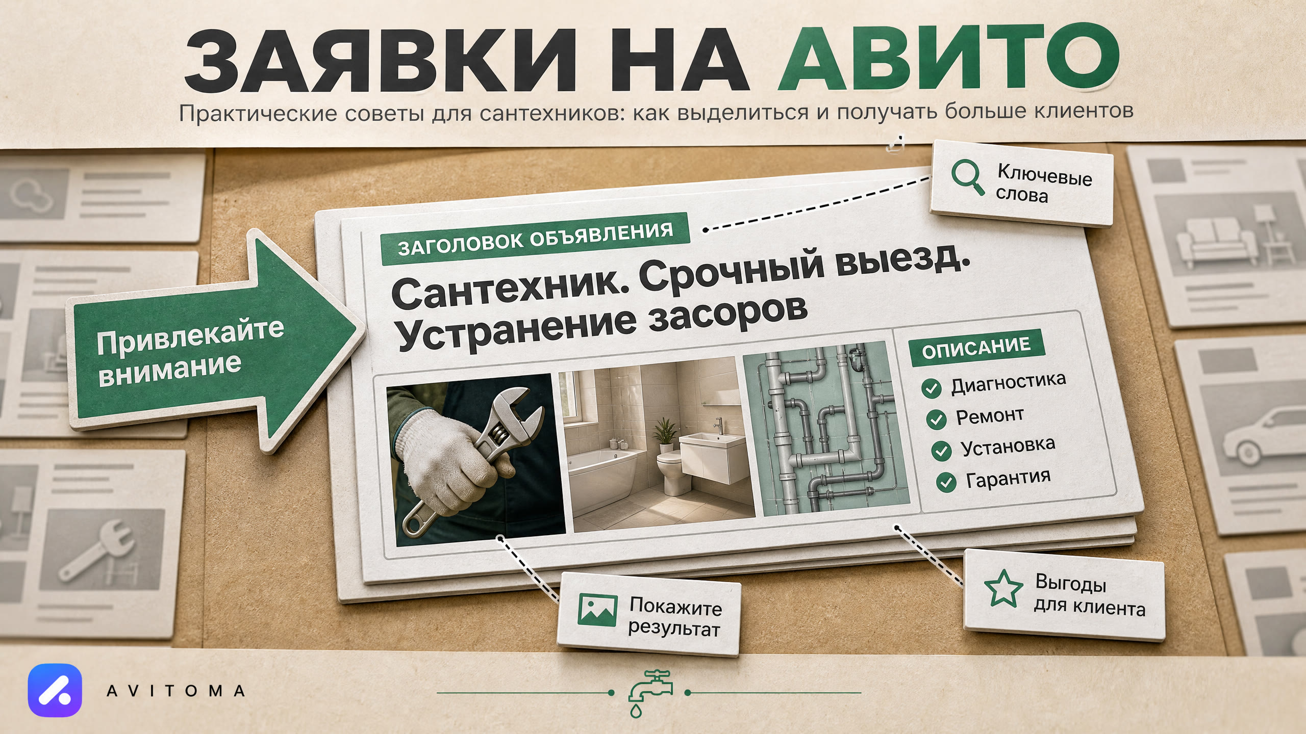 Как сантехнику получать заявки на Авито в 2026 году