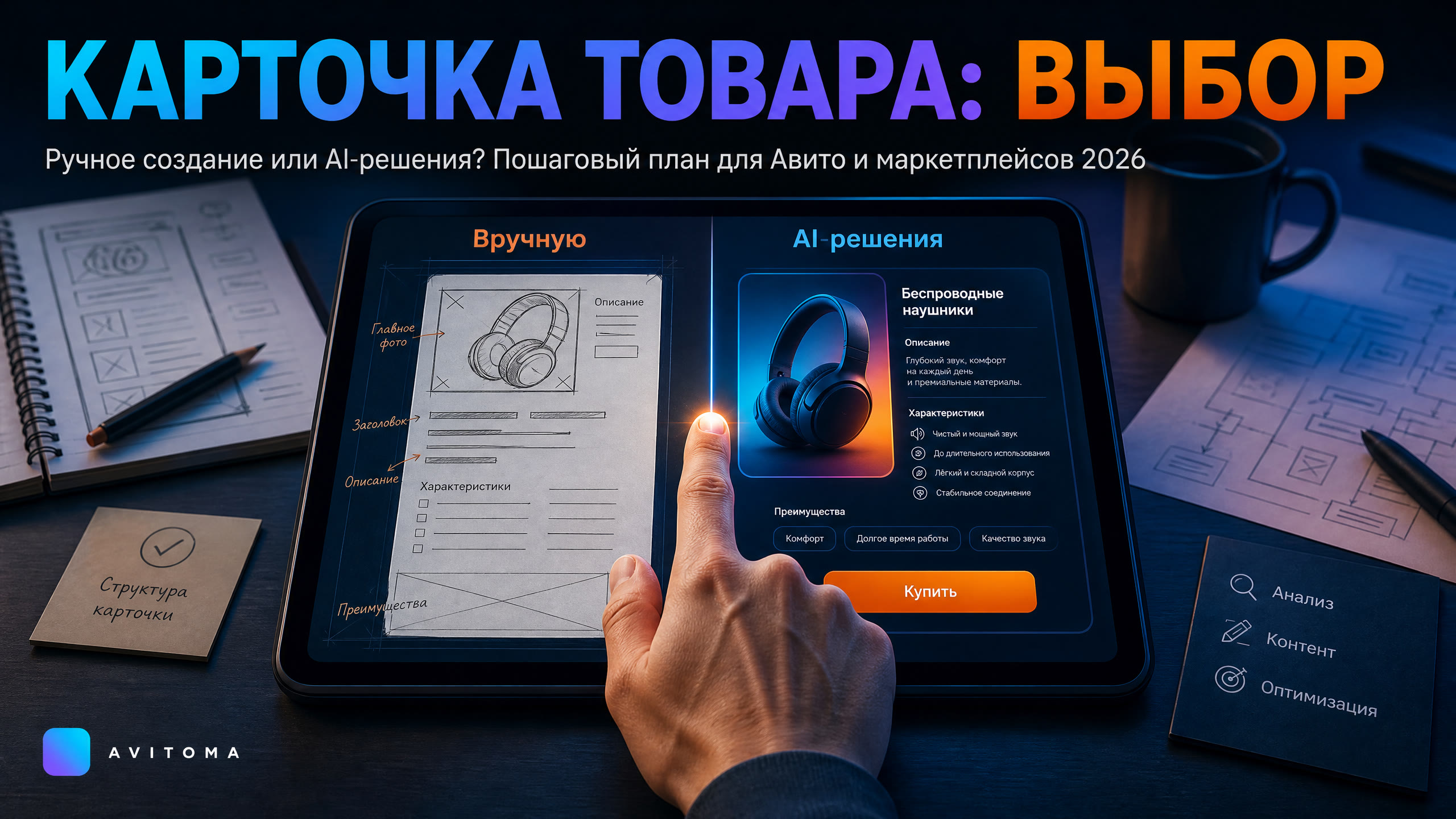 Карточка товара для Авито и маркетплейсов: план 2026