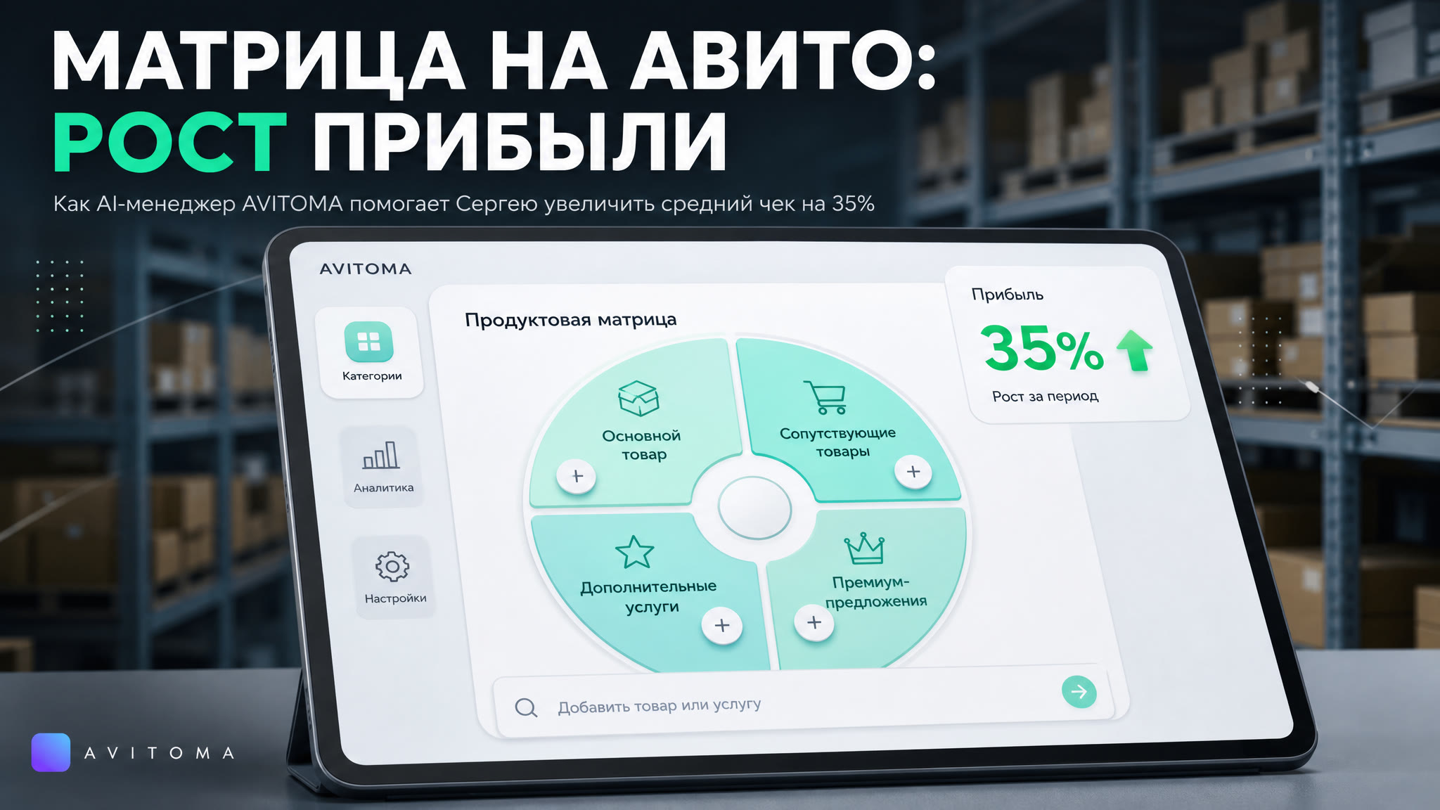 Продуктовая матрица на Авито: ассортимент и прибыль