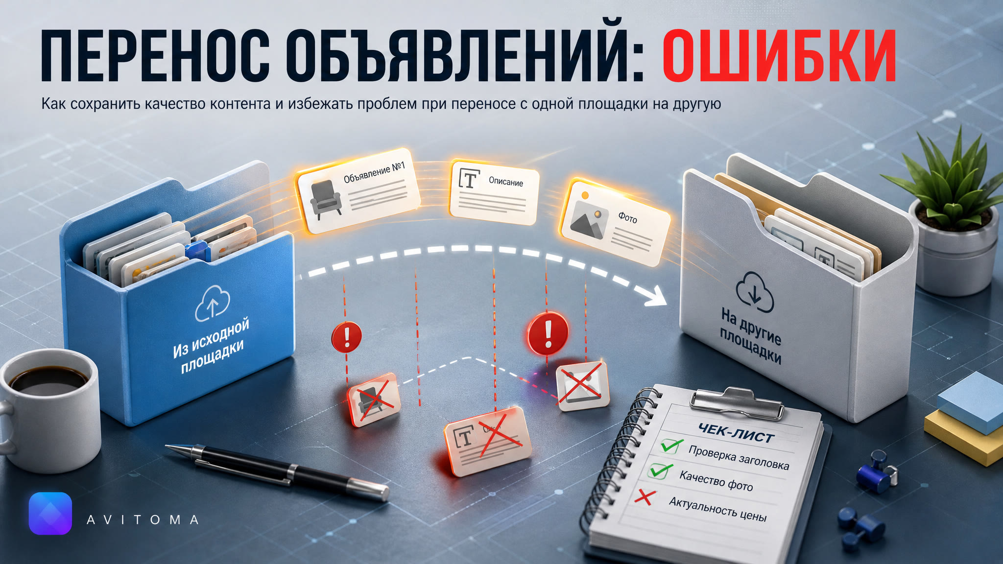 Перенос объявлений с Авито: частые ошибки