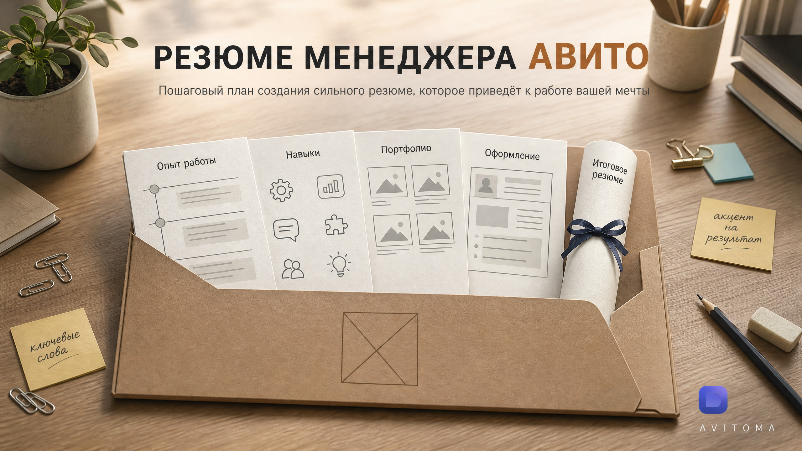 Резюме менеджера Авито 2026: 5 шагов к работе