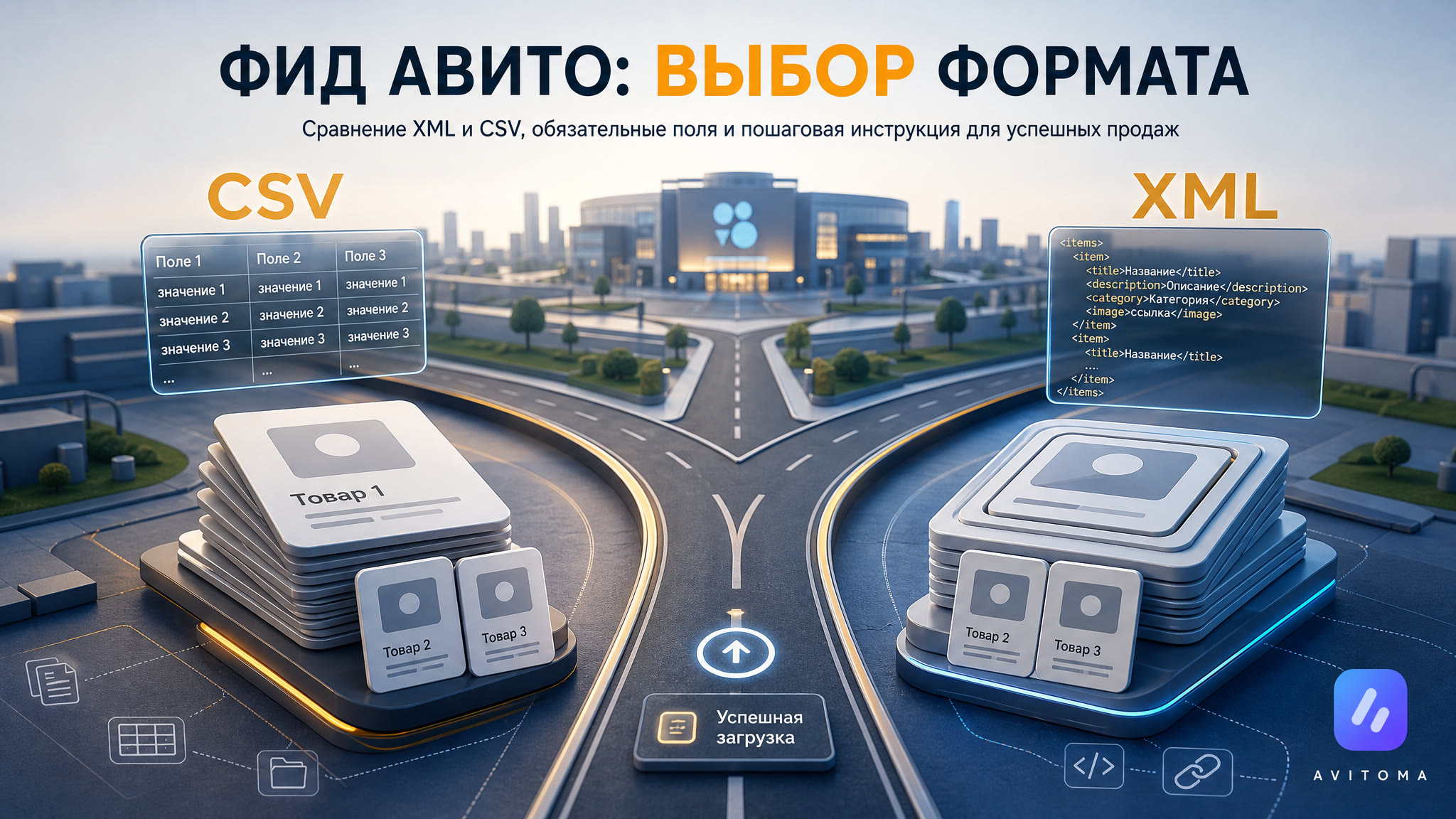 Создать фид на Авито: сравнение форматов