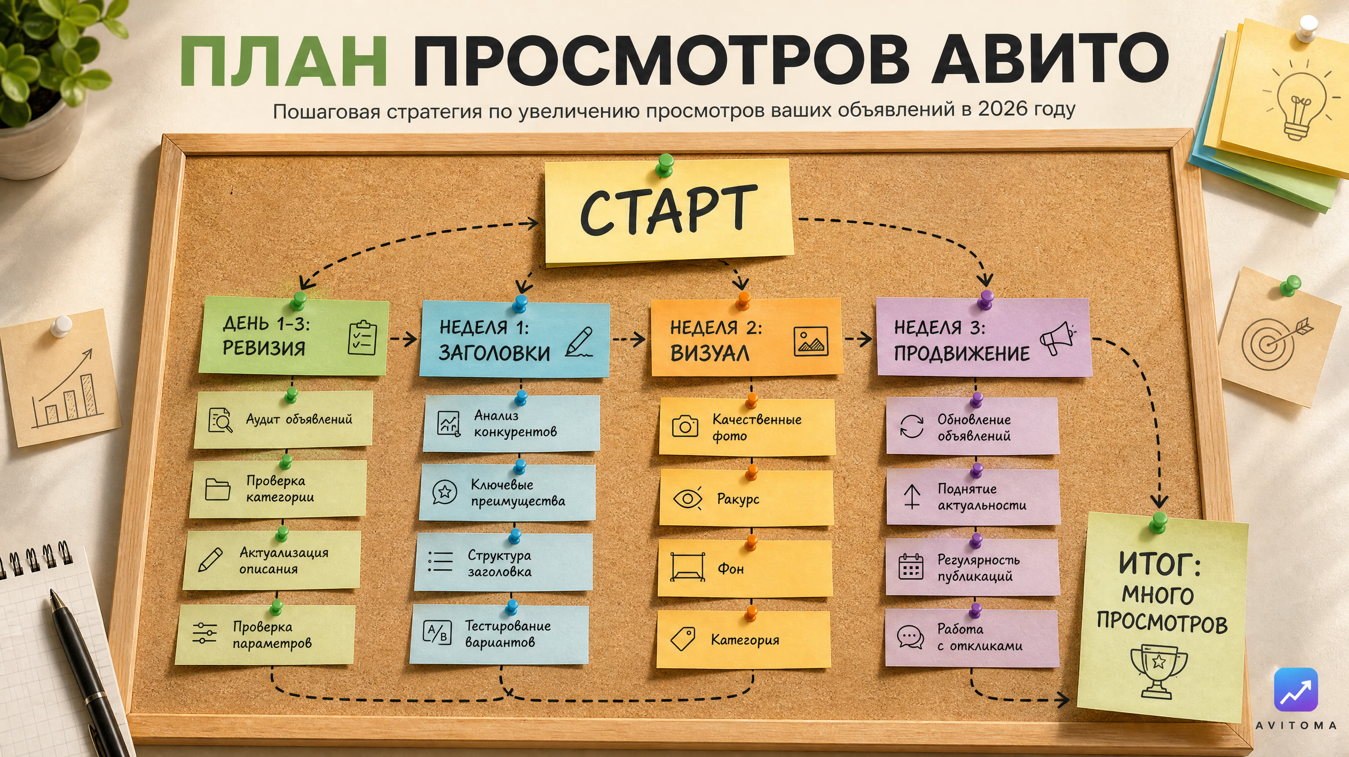 Как получить много просмотров на Авито: план на 2026 год