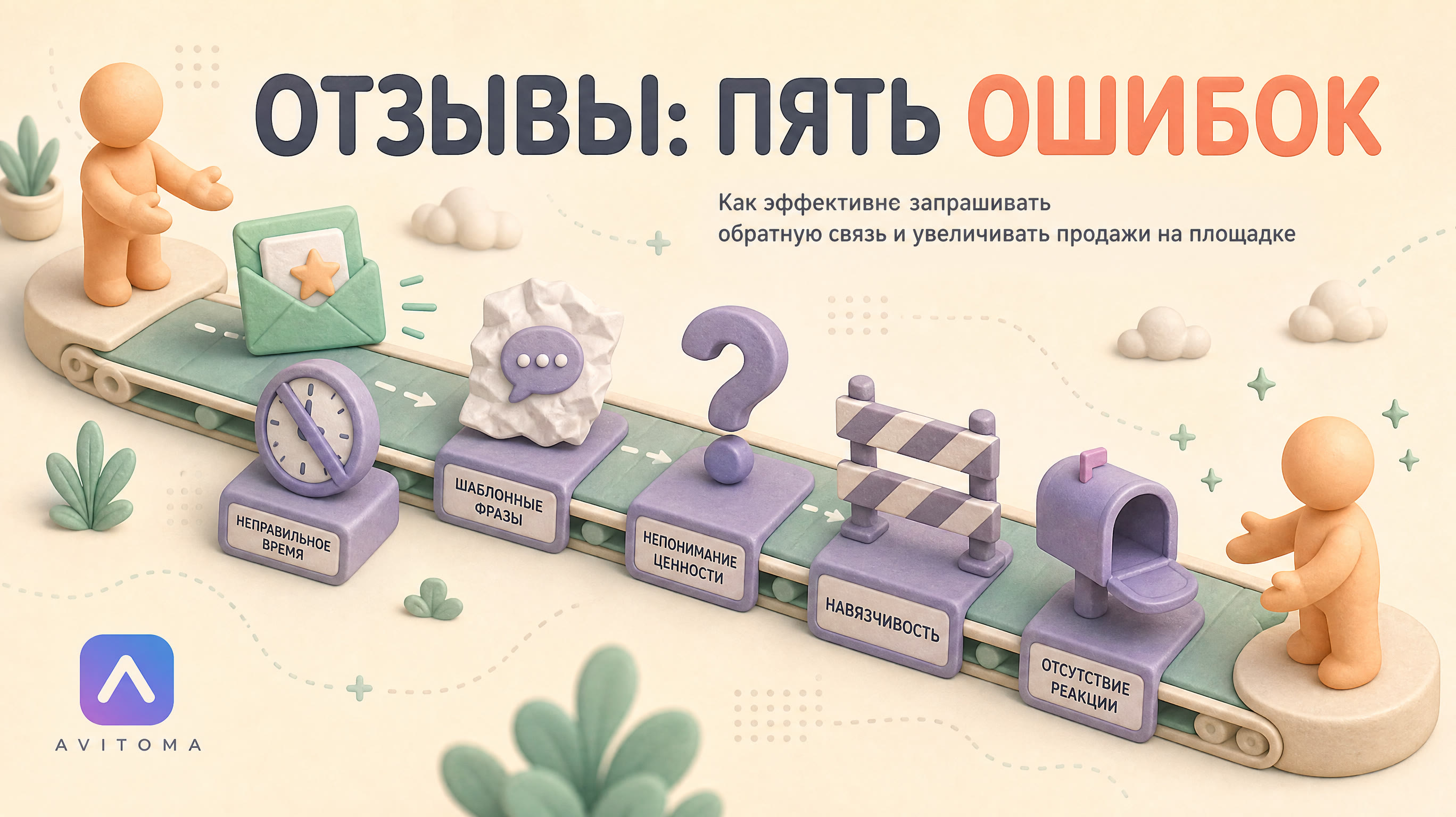 Как запросить отзыв на Авито: 5 ошибок, снижающих продажи