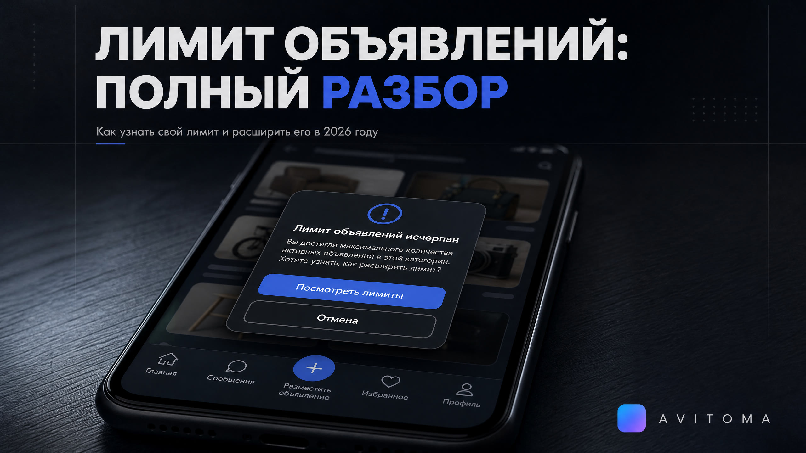 Сколько лимит объявлений на Авито в 2026: полный разбор