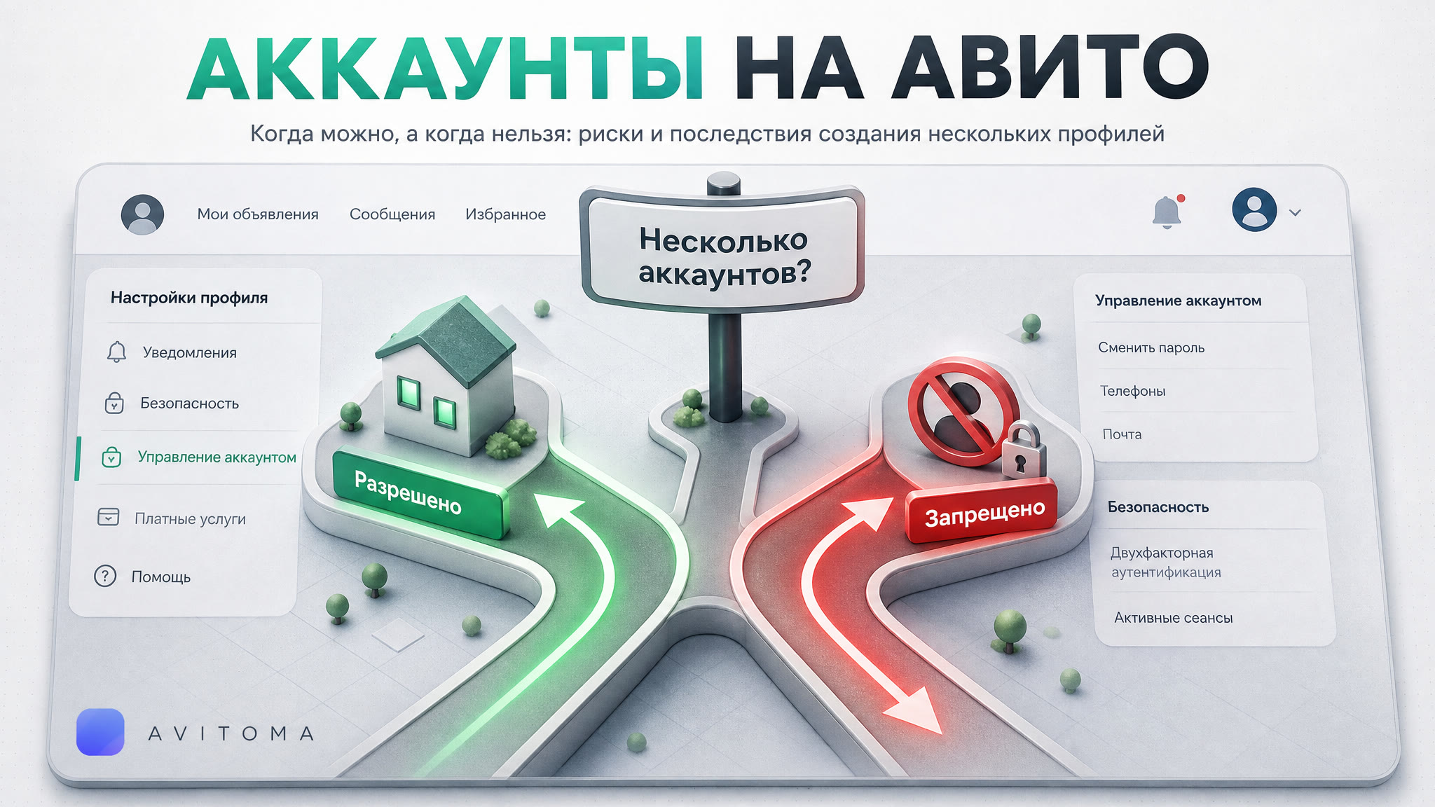 Можно ли создать несколько аккаунтов на Авито в 2026 году?