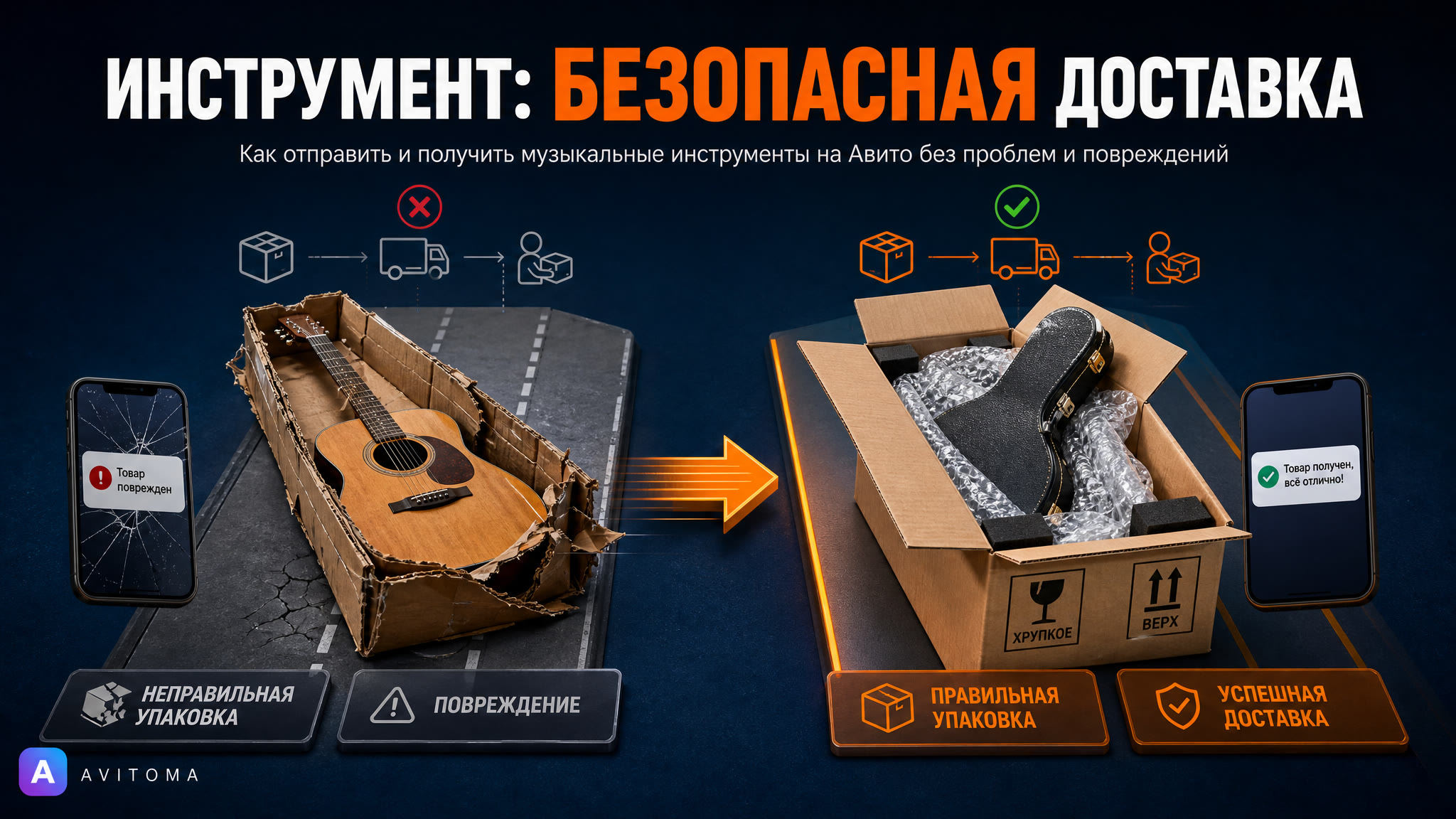 Авито: как безопасно отправить и получить инструменты?