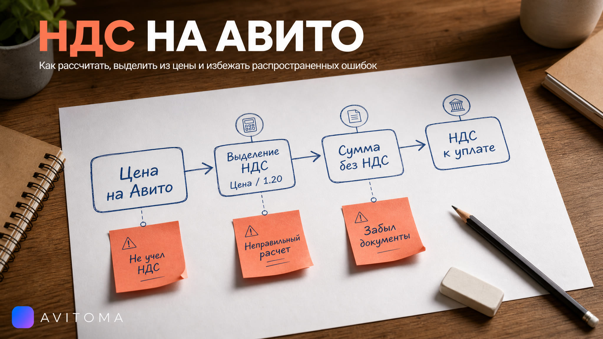 НДС: как рассчитать и учесть при продажах на Авито