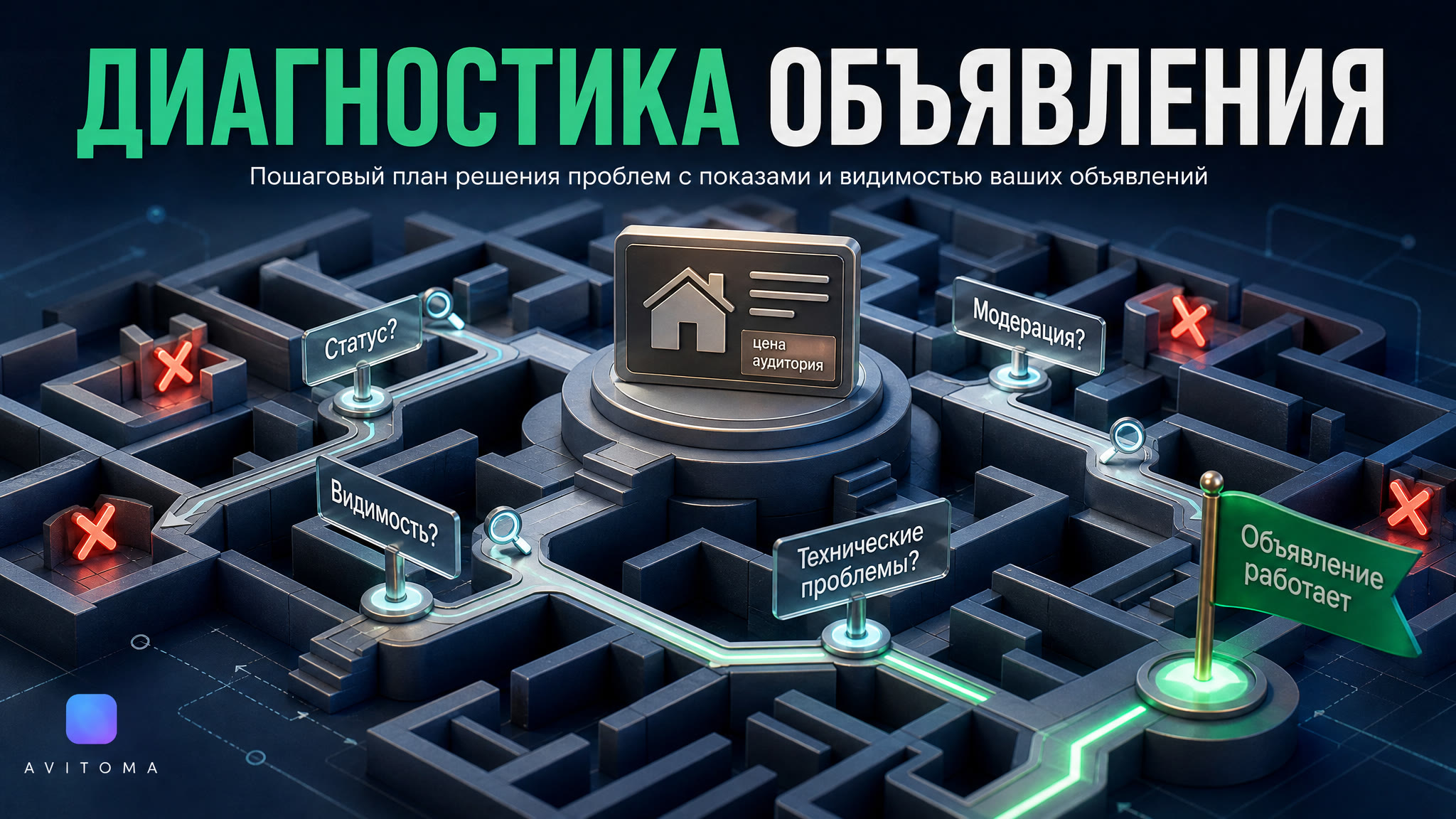 Не работает объявление Авито: диагностика 2026