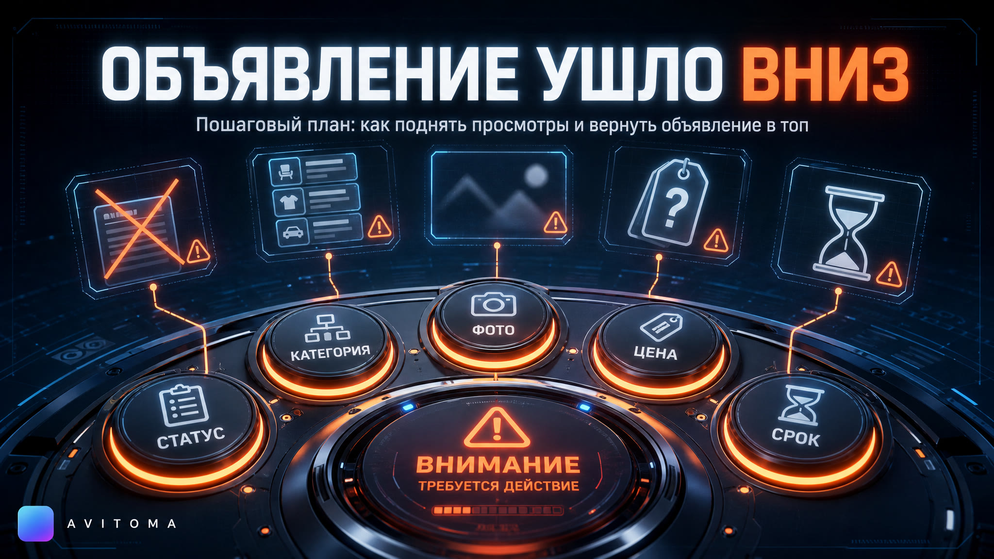 Объявление ушло вниз: что проверить