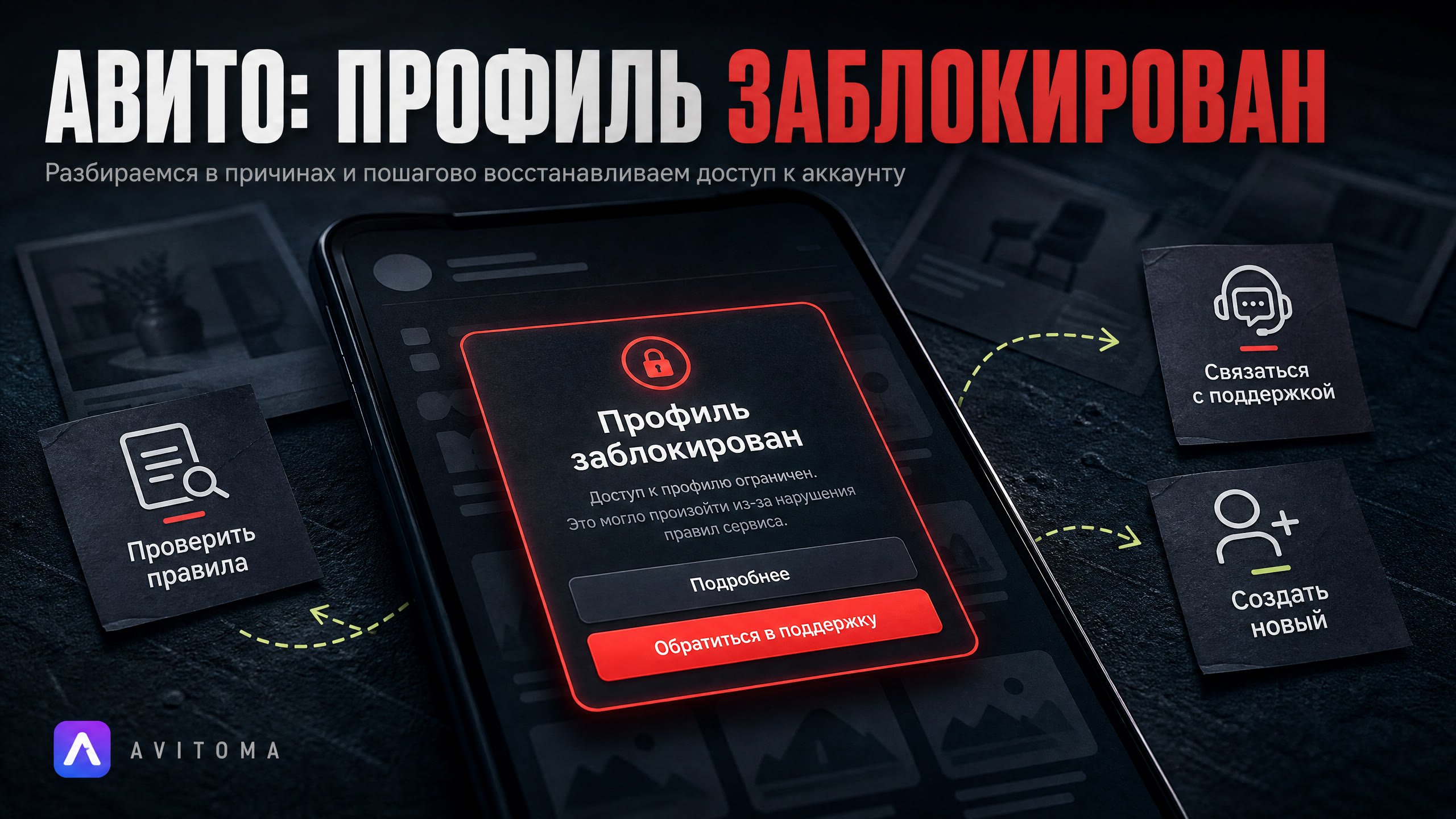 Почему Авито блокирует профили и что делать: полный разбор