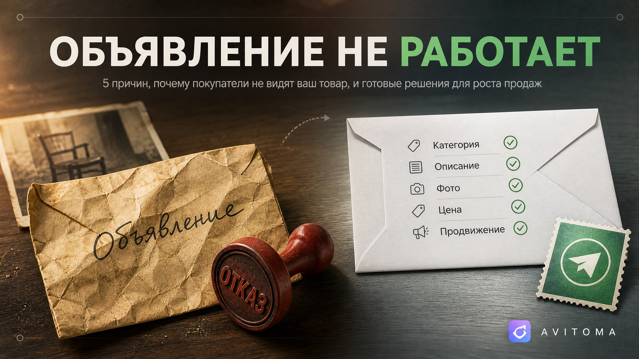 Почему объявление на Авито не работает: 5 причин и решений