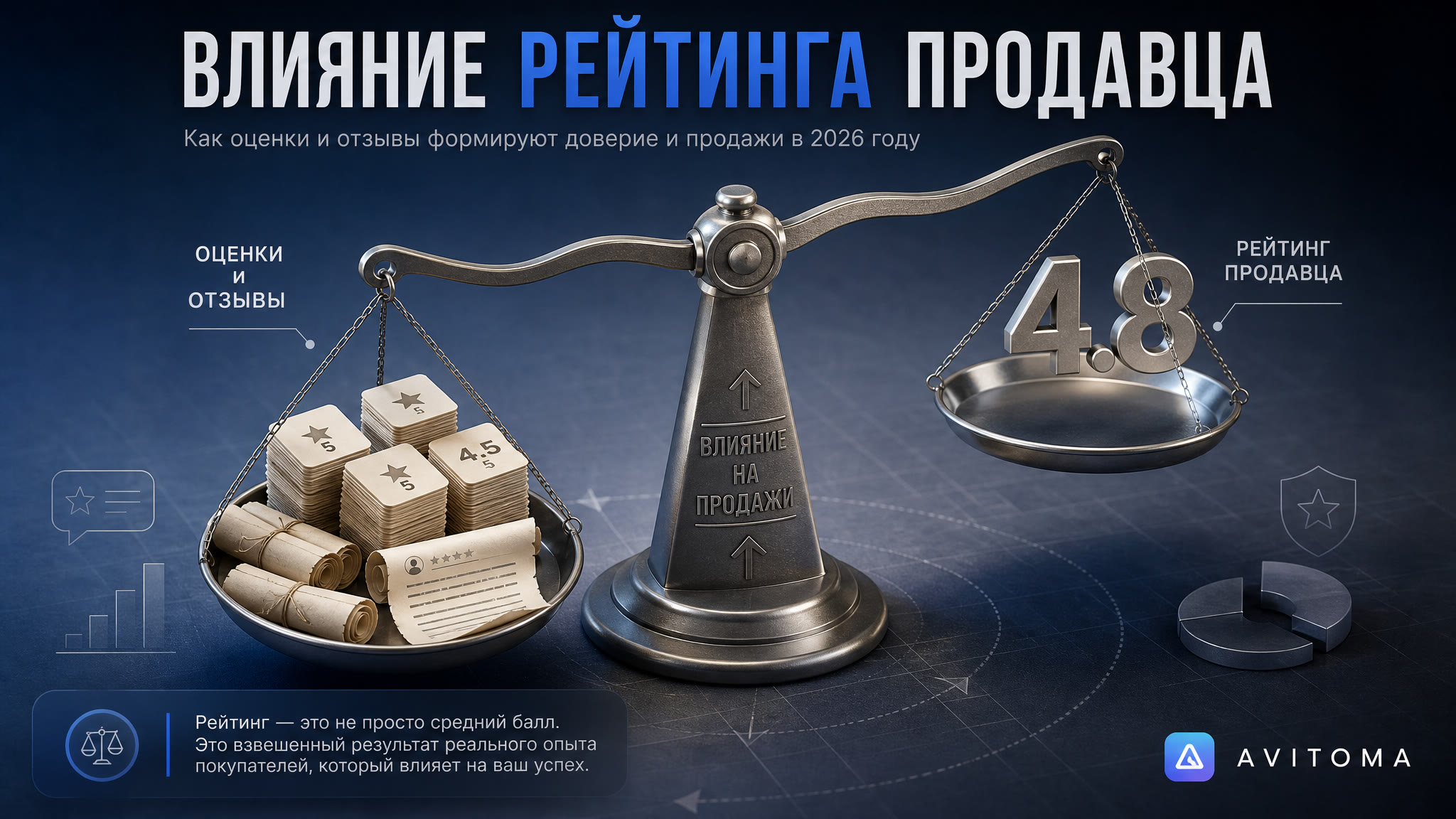 Рейтинг продавца на Авито: как формируется и влияет на продажи