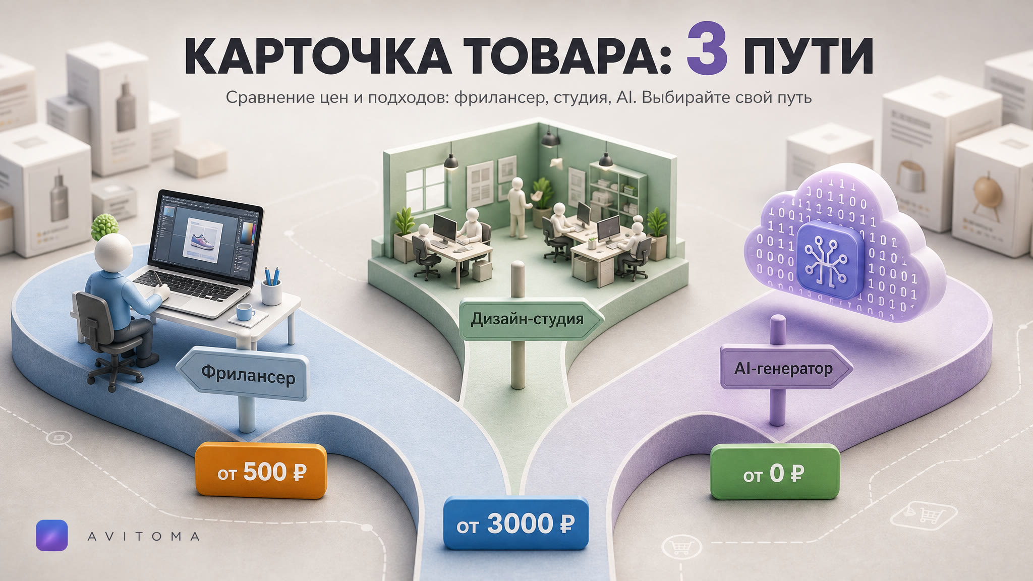 Сколько стоит карточка товара: 3 пути и цены