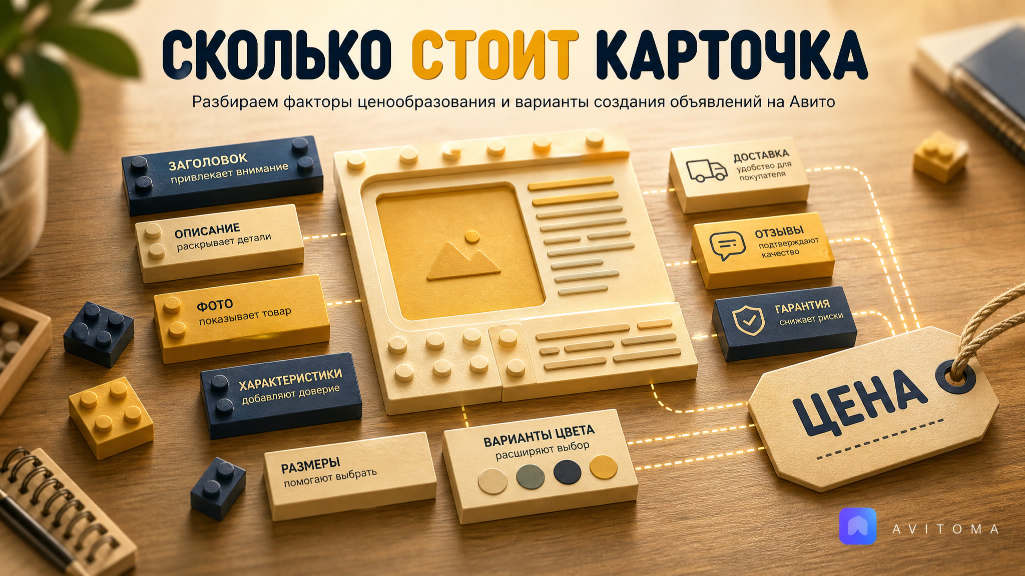 Сколько стоят карточки товаров на Авито в 2026 году?