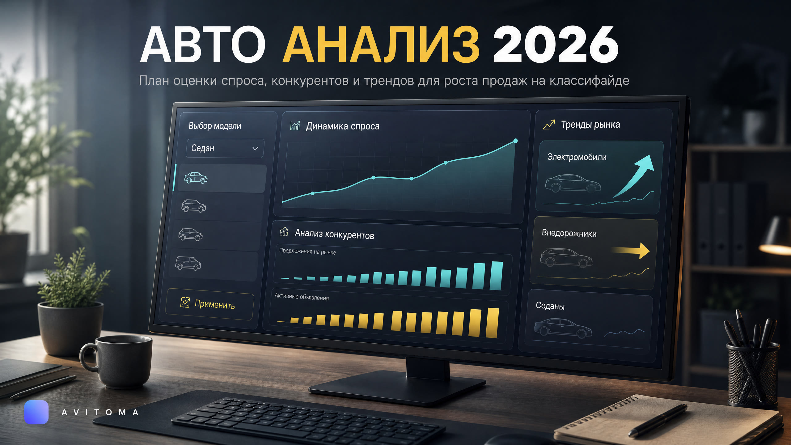 Статистика Авито Авто 2026: план анализа рынка и конкурентов