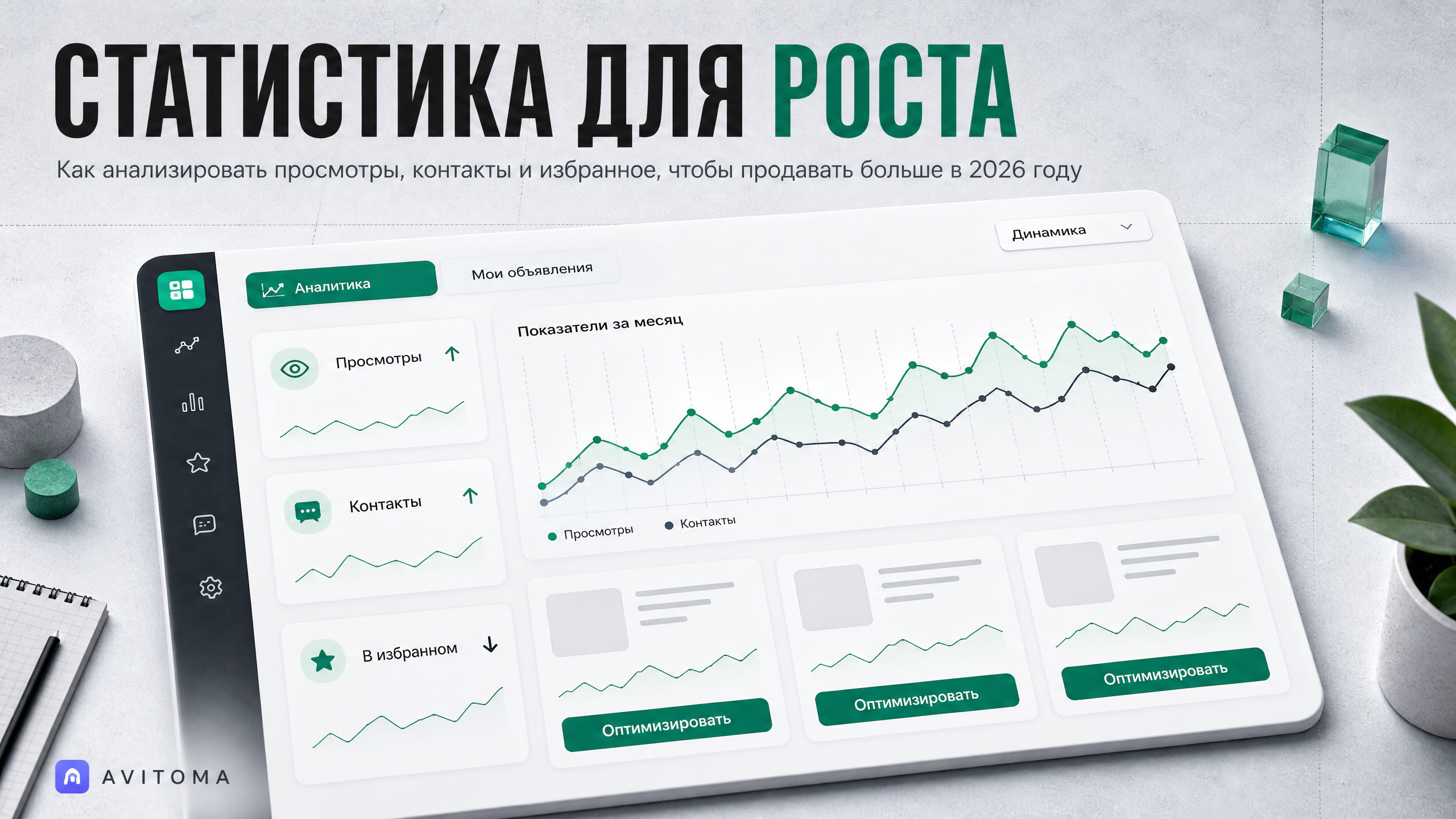 Статистика Авито: показатели и как продавать больше в 2026