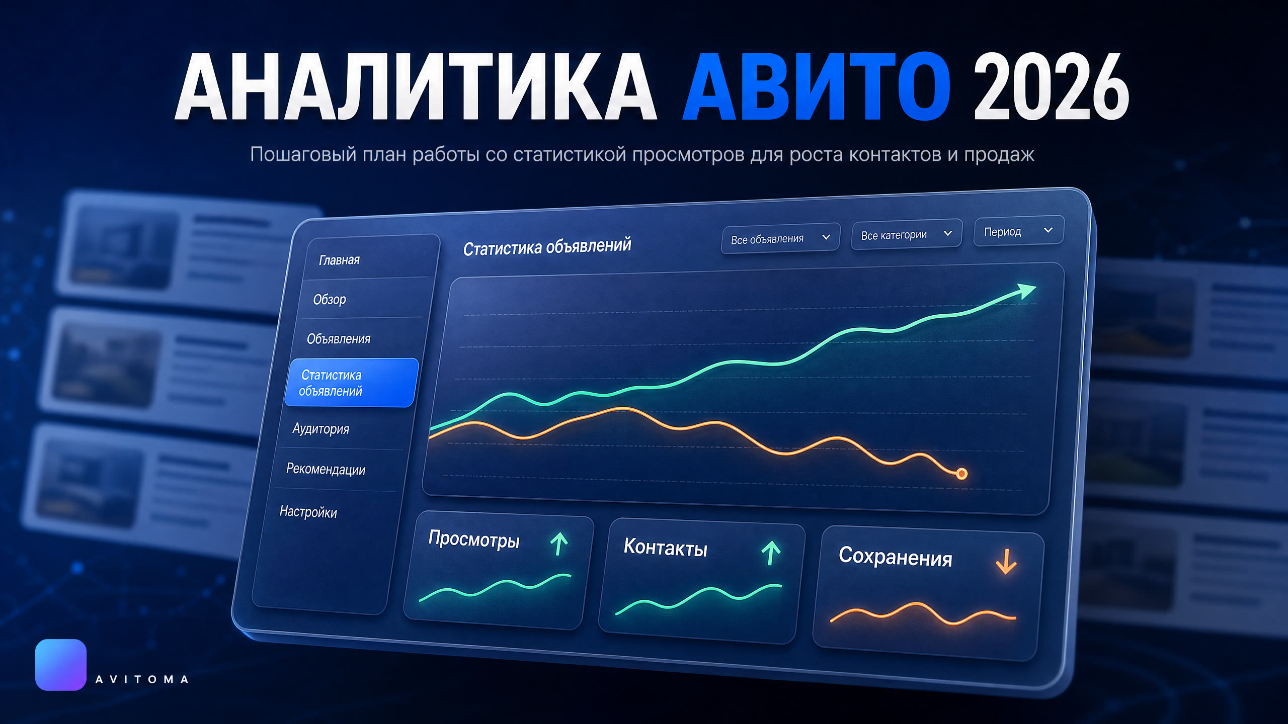 Авито: статистика просмотров объявлений и как её улучшить в 2026