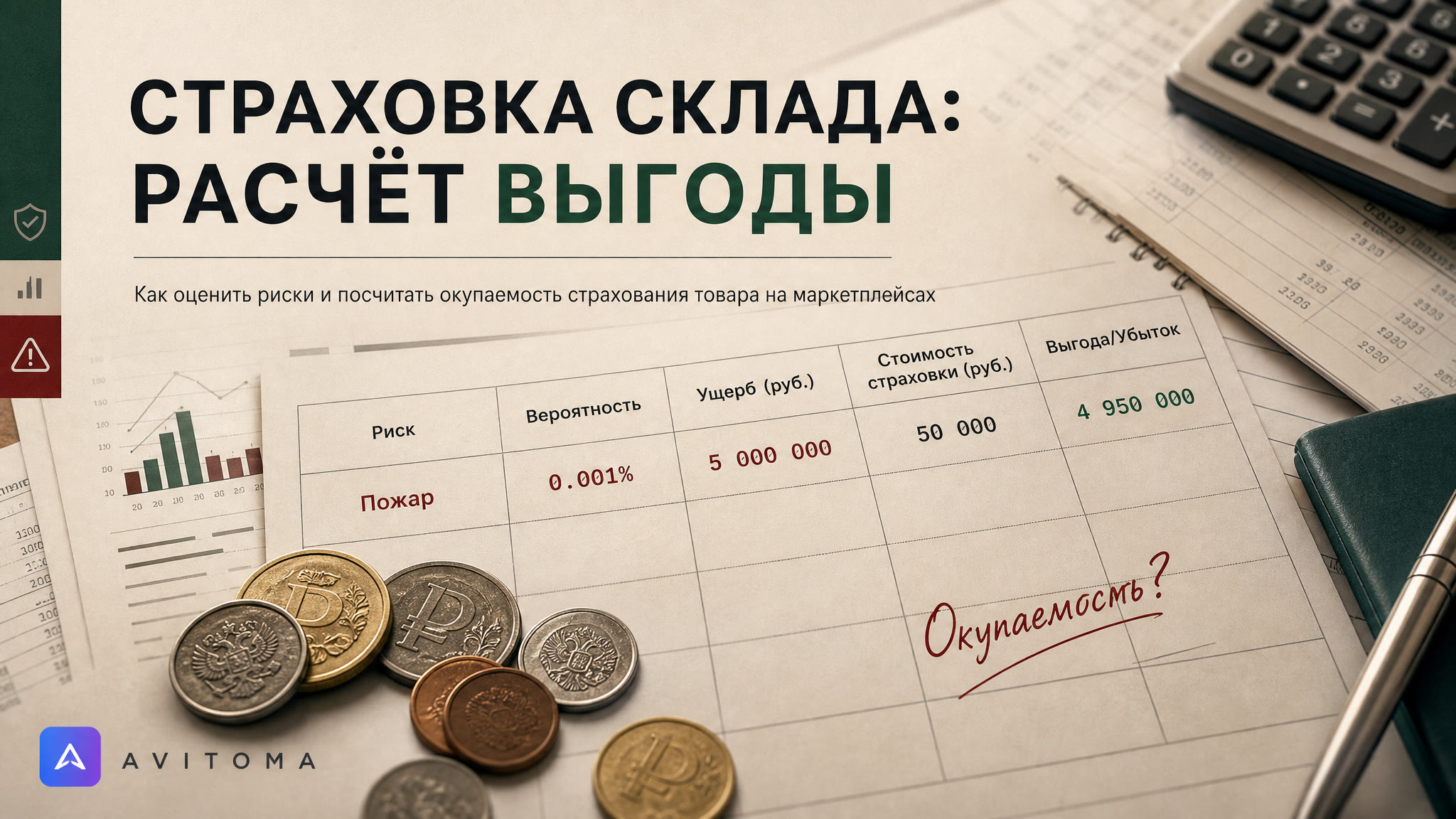 Страхование товара на складе: как посчитать окупаемость