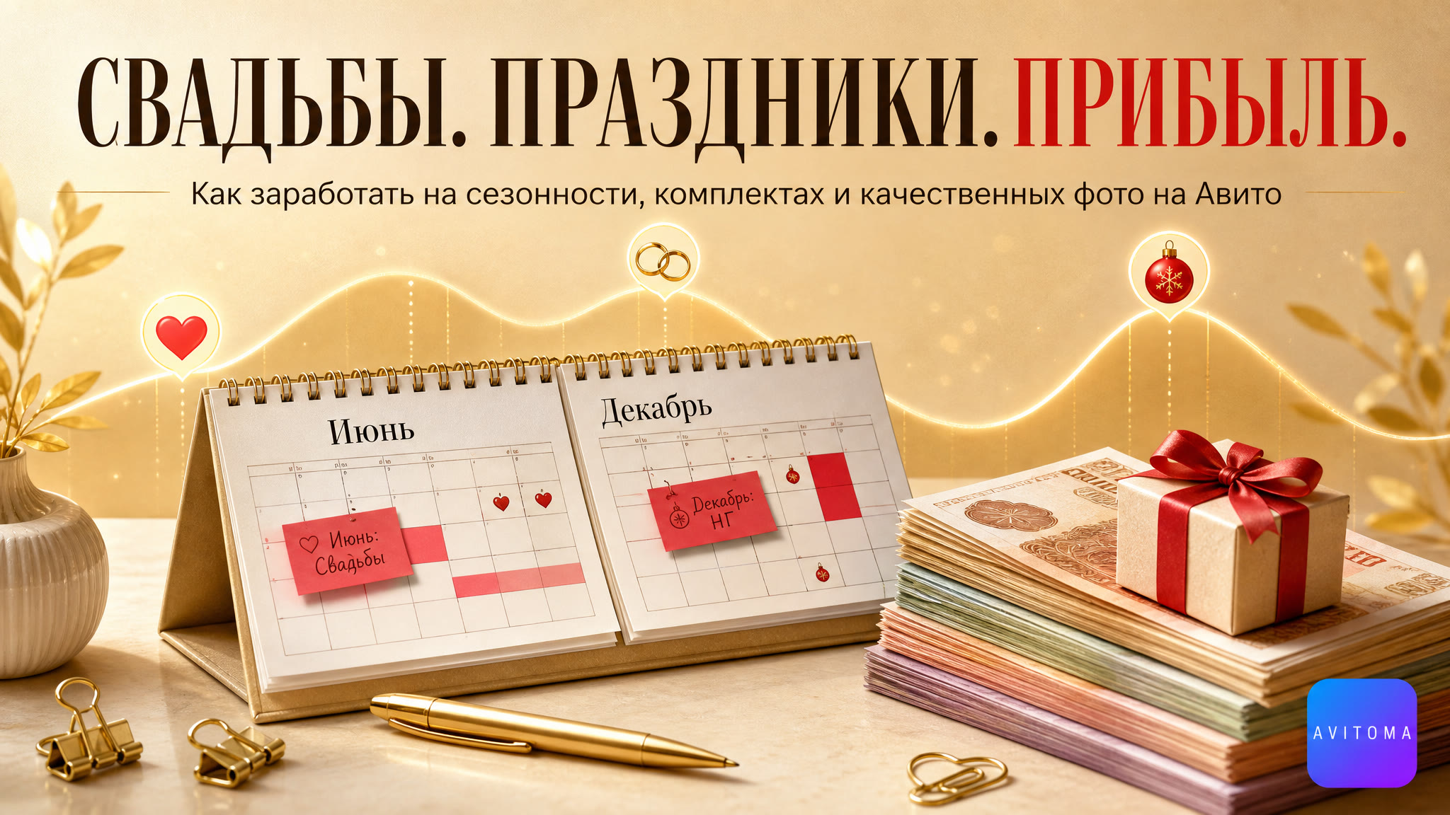 Заработок на Авито: свадебные и праздничные товары