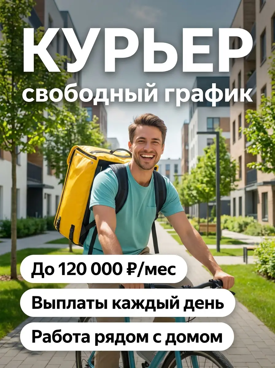 AI-карточка для Авито: Курьер — светлый город