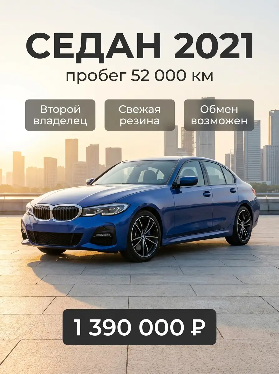 AI-карточка для Авито: Продажа — набережная