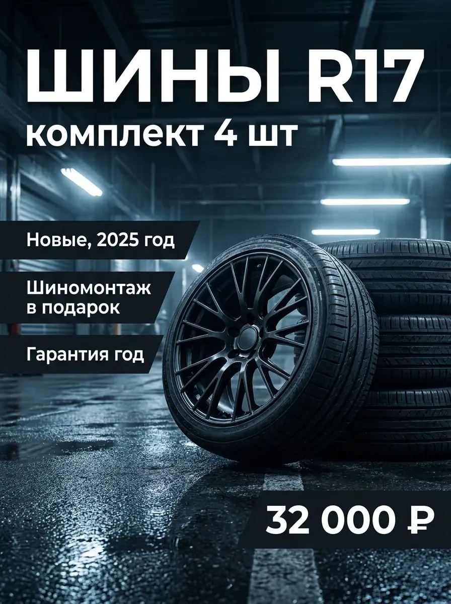 AI-карточка для Авито: Шины — гараж-перформанс
