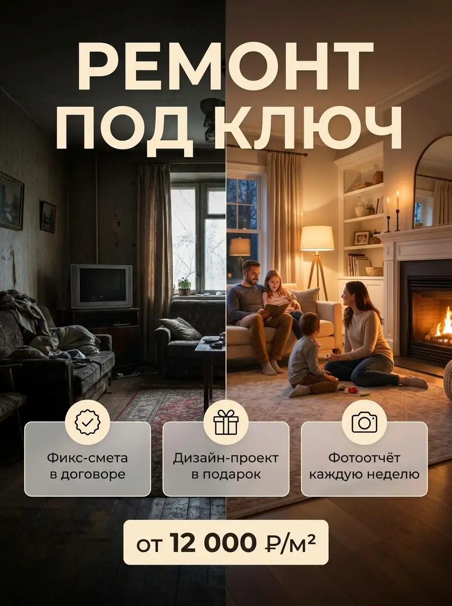 AI-карточка для Авито: Ремонт — уют после ремонта
